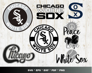 Chicago Cubs Baseball Set Design SVG Files, Cricut, Silhouette