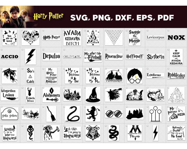 Harry Potter SVG Bundle 1000+