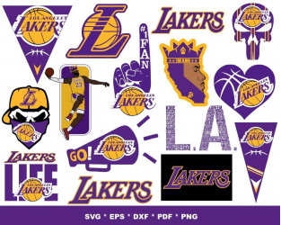Los Angeles Lakers SVG, Los Angeles Lakers Logo Vector, LA L