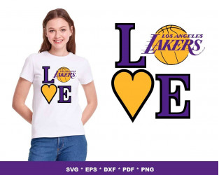 Mickey And Lakers Svg, Mickey Mouse Go Lakers SVG, Los Angeles