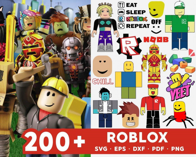 Roblox SVG Bundle, Svg Files For Cricut, Kids Svg, Cricut, Game Svg, Rainbow Friends, Roblox Birthday, Minecraft Svg