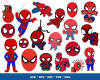 Spiderman Png, Superhero Svg, Spiderman Clipart, Marvel, Spiderman Birthday, Marvel Svg