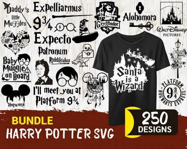 Harry Potter SVG Bundle 250+ 