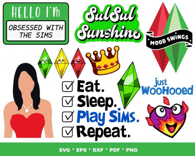 Sims SVG Bundle 150+