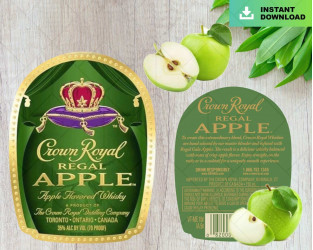 Crown Royal Labels Png Jpg Dxf Maple Leaf Peach Maple Black Apple Salted Caramel