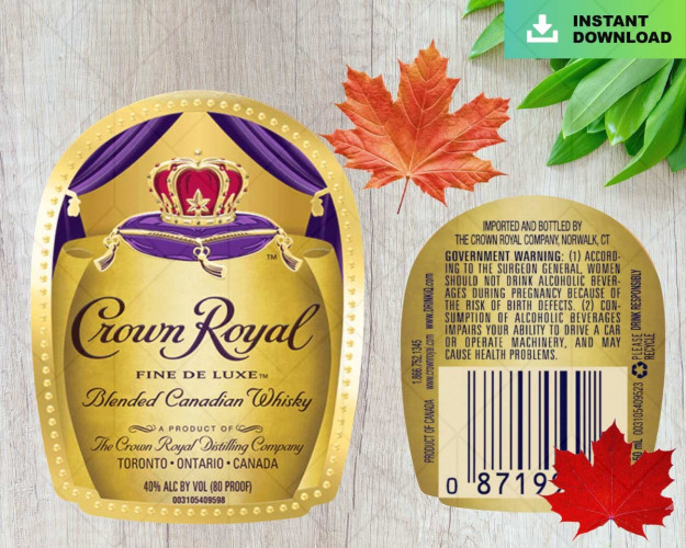 Crown Royal Labels PNG