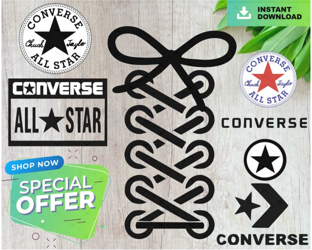 Converse All Star Laces Logo SVG