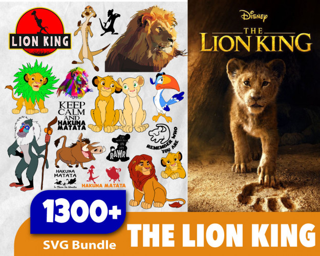 Lion King SVG Bundle 1300+
