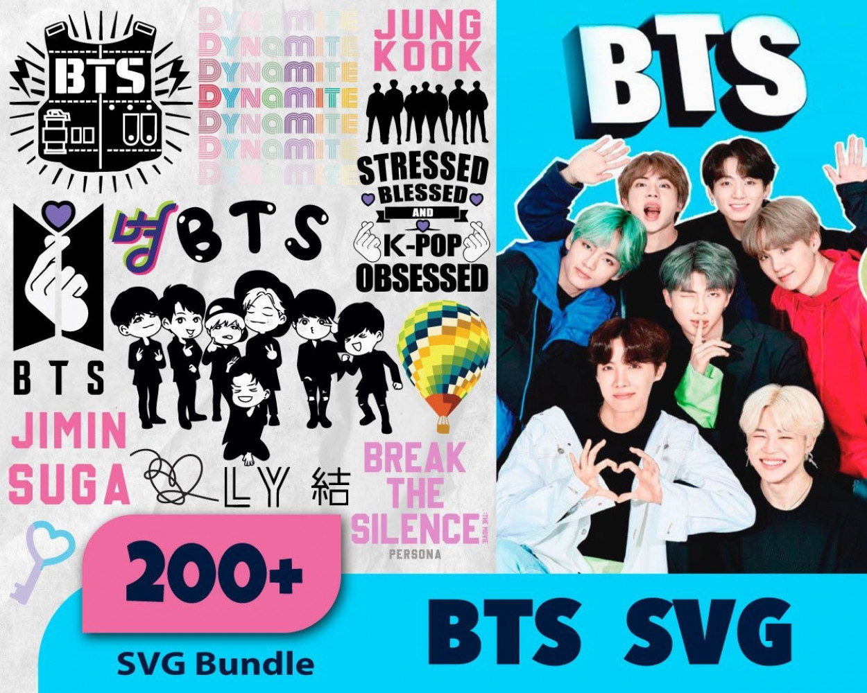 Bts Svg Bundle Bts Cricut Bts Clipart