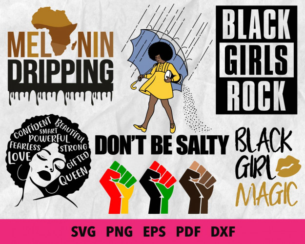 Afro Woman SVG Bundle 1050+