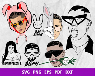 Bad Bunny Bundle Svg, Bad Bunny Funny Svg, Bad Bunny