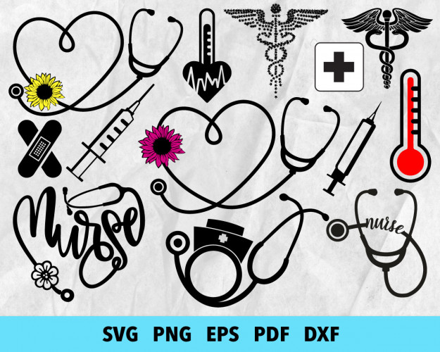 Medical Symbol SVG Bundle 300+