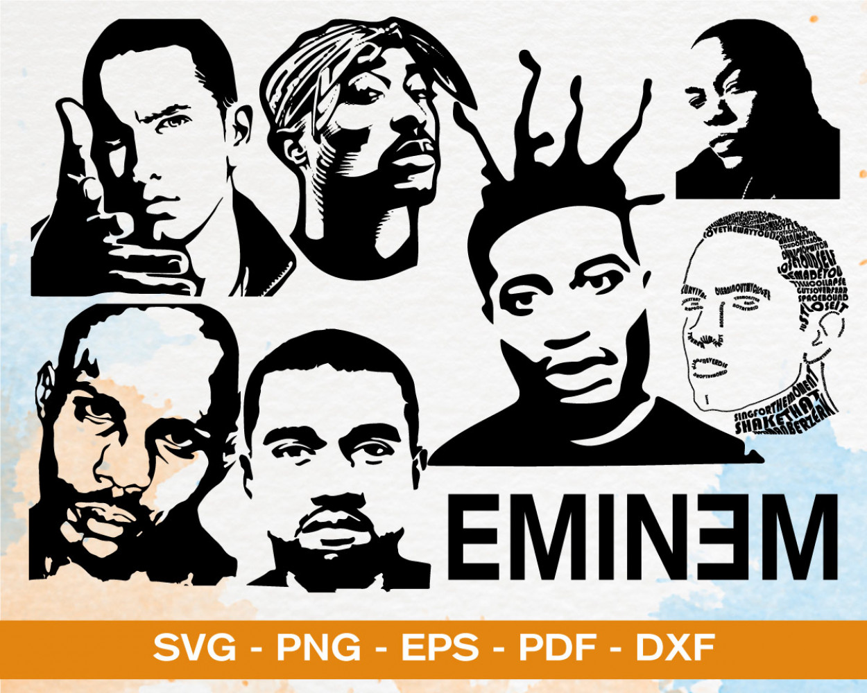 Rappers SVG 150+ Bundle, Rappers Cricut, Rappers Clipart