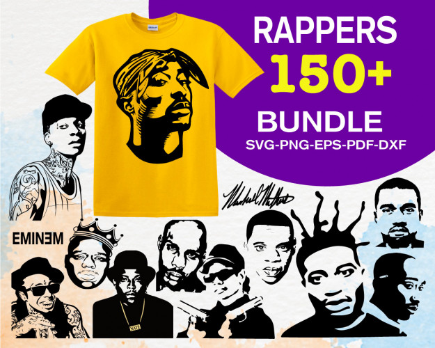 Rappers SVG Bundle 150+
