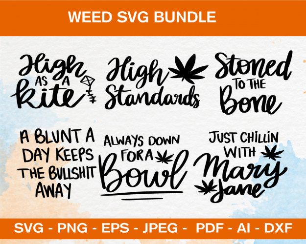 Weed Quotes SVG Bundle 100+ 
