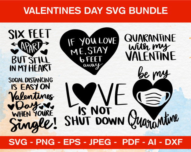 Valentines Day Quotes SVG Bundle 90+ 