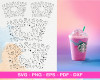 Cup Wrap Template SVG PNG Heart Constellation Zodiac 24oz