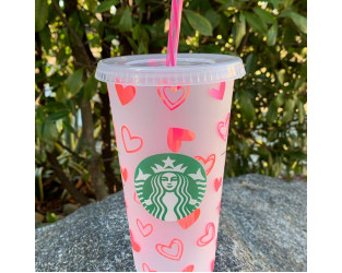 Hearts Starbucks Coffee SVG Full Wrap for Starbucks Venti Cold Cup -  Gaodesigns Store