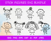 Stick Figures SVG Bundle 10+