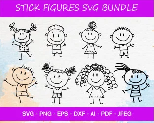Free Free 100 Family Stick Figures Svg SVG PNG EPS DXF File