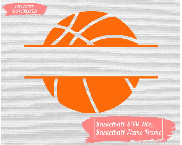Basketball Name Frame SVG