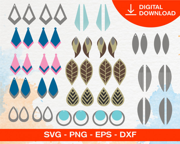 Earring SVG Bundle 100+