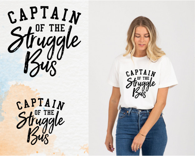 Captain Of The Struggle Bus SVG