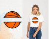 Split Basketball SVG