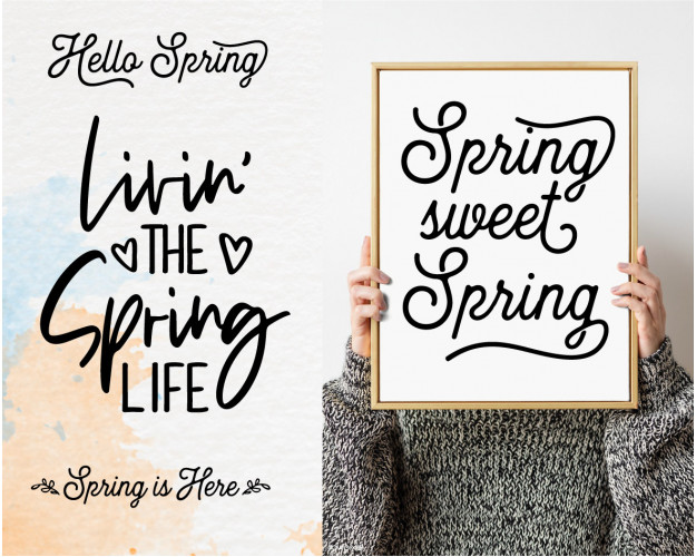 Spring Quotes SVG Bundle 40+