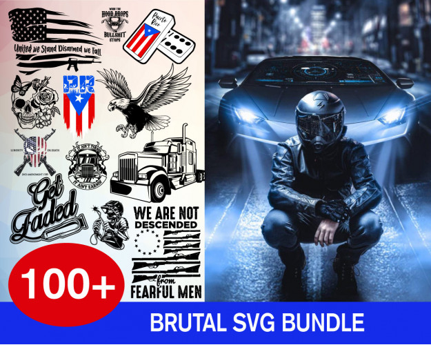 Brutal SVG Bundle 100+