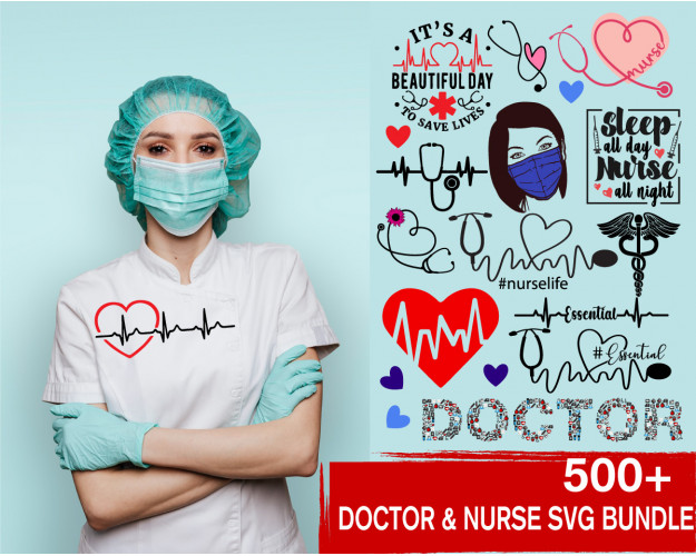 Doctor and Nurse SVG Bundle 500+