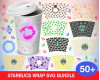 Starbucks Cup Wrap SVG Bundle 50+
