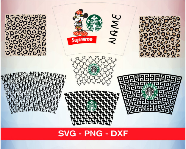 Starbucks Cup Wrap SVG Bundle 50+
