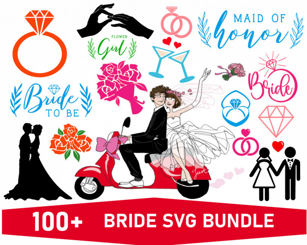 Bride  SVG Bundle 100+