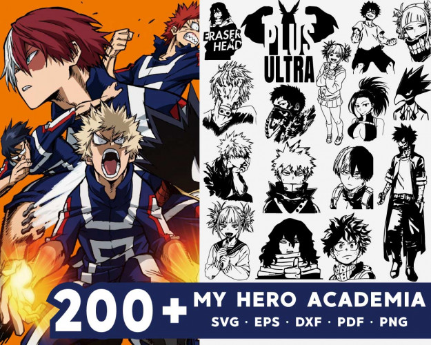 My Hero Academia SVG Bundle 200+
