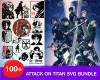 Attack on Titan SVG Bundle 100+