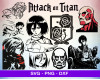 Attack on Titan SVG Bundle 100+