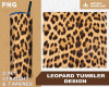 Tumbler Template PNG Leopard 20oz Skinny