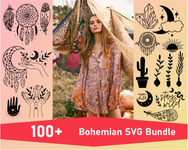 Bohemian SVG Bundle 100+