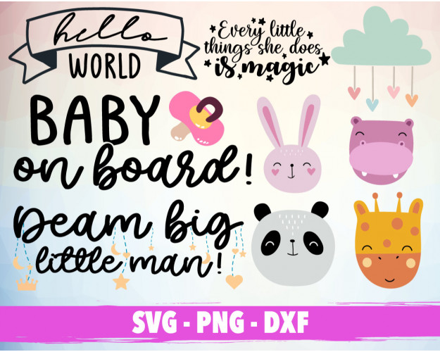 Newborn SVG Bundle 100+