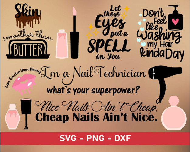 Nails SVG Bundle 100+