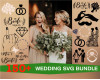 Wedding SVG Bundle 150+