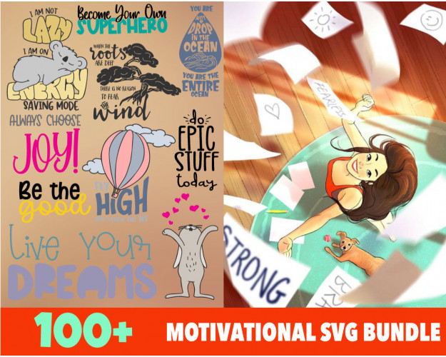 Motivational SVG Bundle 100+
