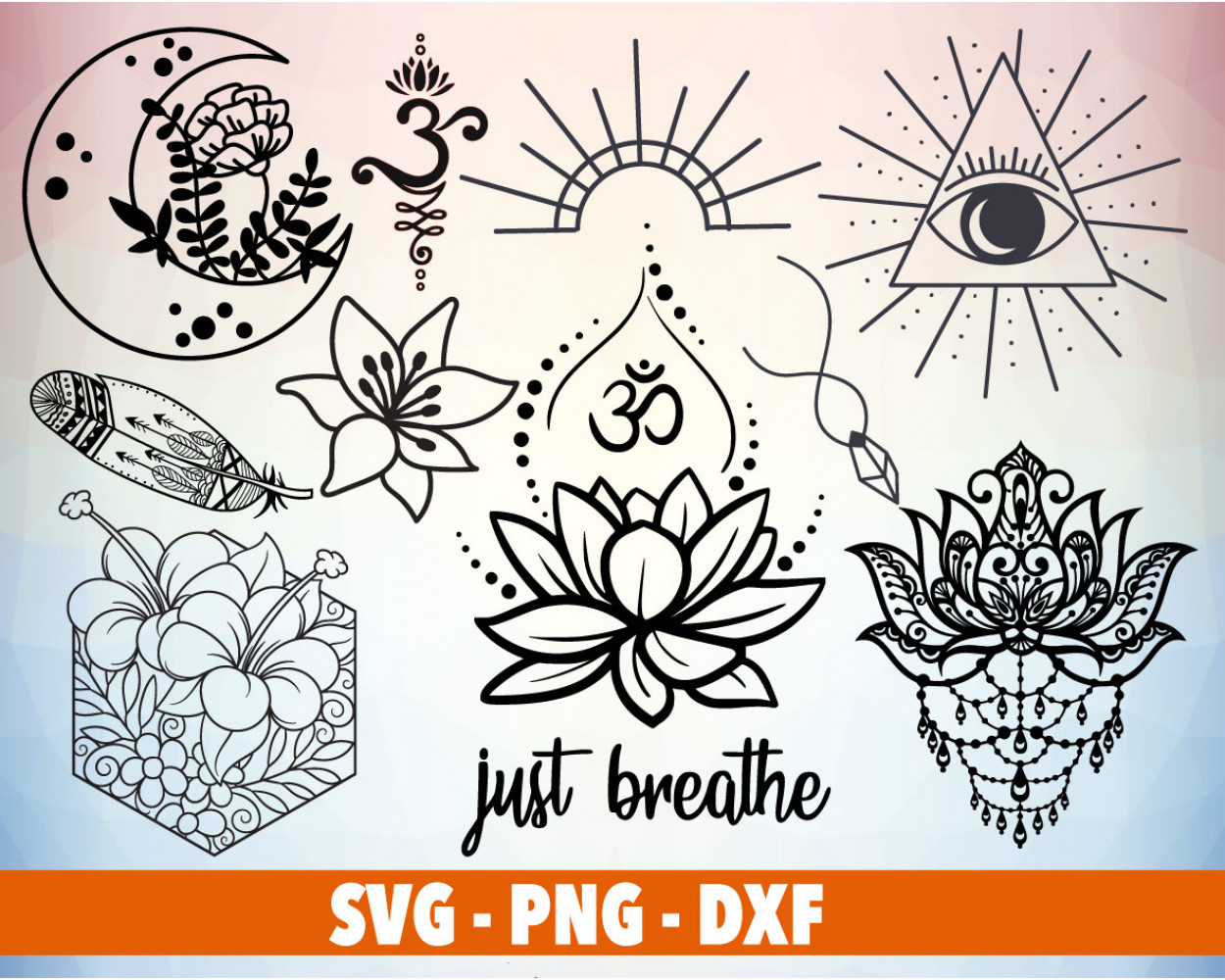 Tattoo Ideas SVG 100+ Bundle, Tattoo Ideas Cricut, Tattoo Clipart