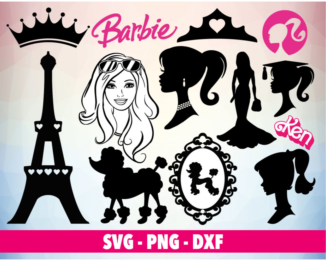 Barbie Svg Bundle Barbie Svg Barbie Png Barbie Clipart Barbie