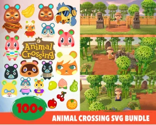 Download Animal Crossing Svg Bundle 100 Svg Png Dxf Pdf 1 0