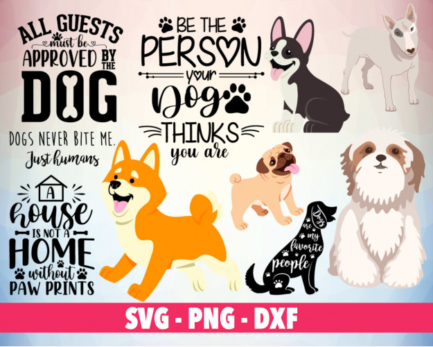 Dog Quotes SVG Bundle 100+