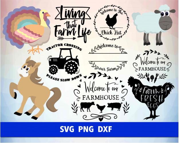 Farm Animal SVG Bundle 100+