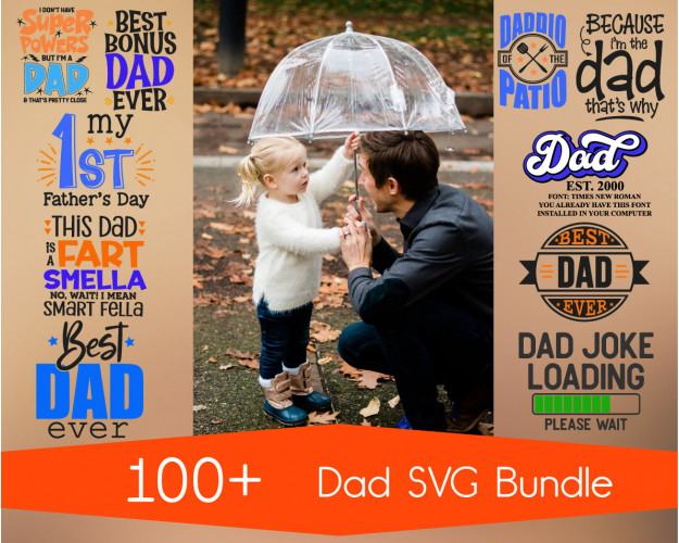 Dad SVG Bundle 100+