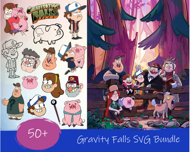 Gravity Falls SVG Bundle 50+